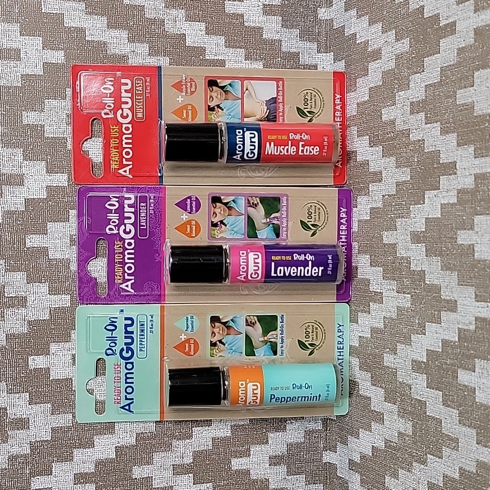 AromaGuru ready to use Roll-On: Trio pack